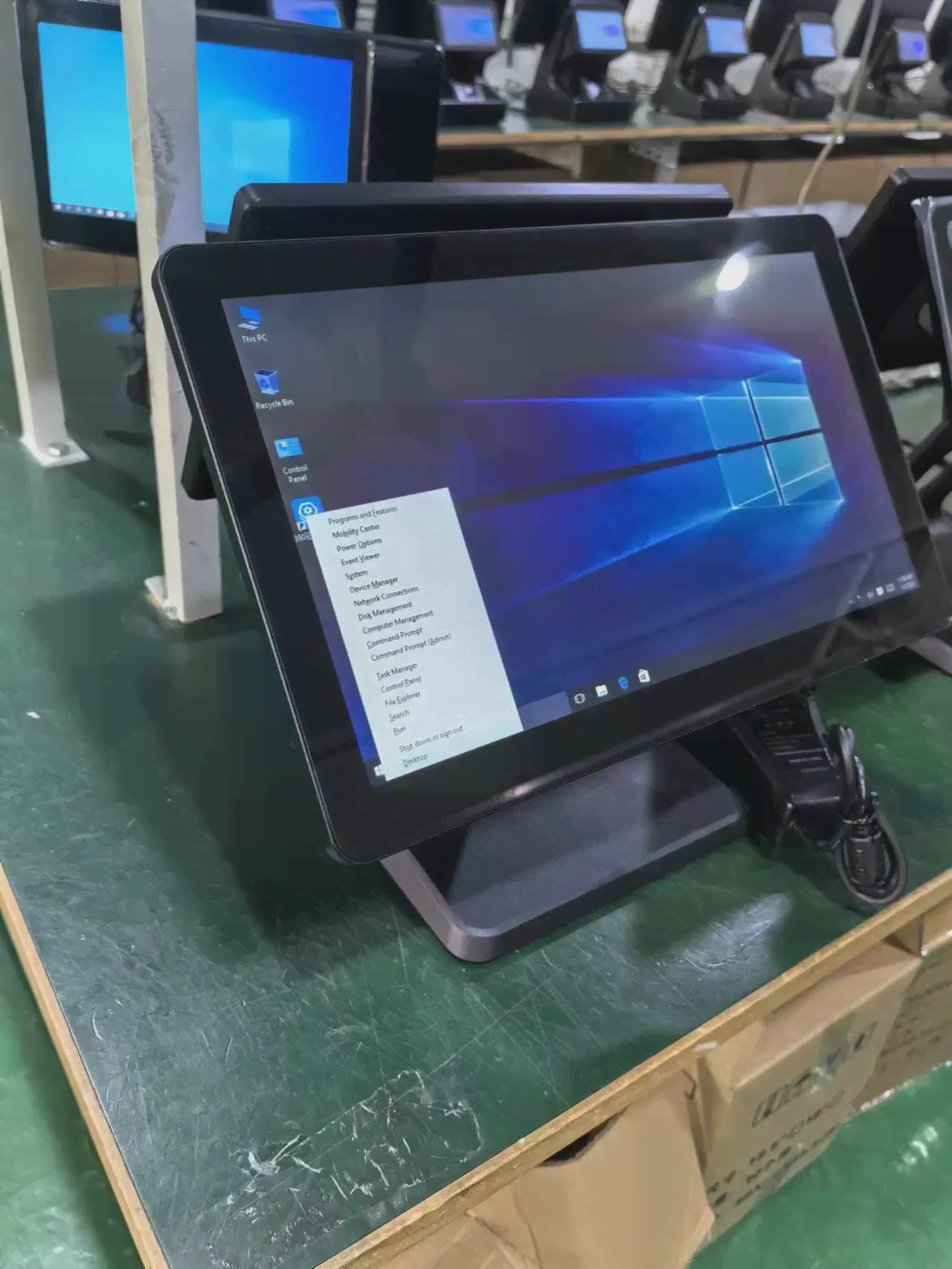 POS-система с сенсорным экраном 15.6 J6412, двухэкранный POS-терминал Терминал-4