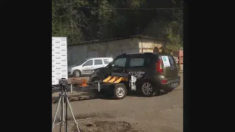 Боковой краш тест терминала FORT-112 EG (ЭРА-ГЛОНАСС)