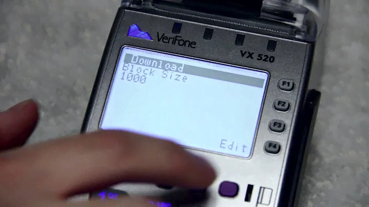 Обучение терминалу TransFirst Emv — загрузка на Verifone Vx520 через Ethernet