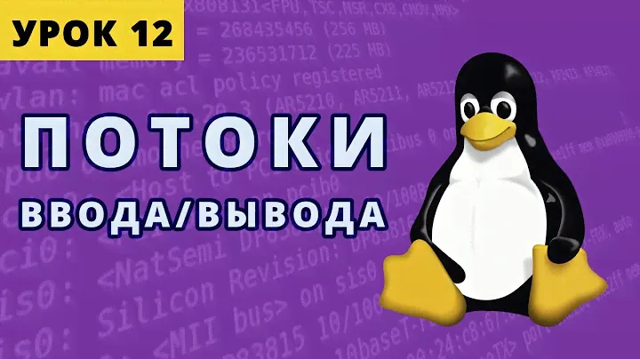 Стандартные потоки ввода/вывода в Linux. Урок 12.