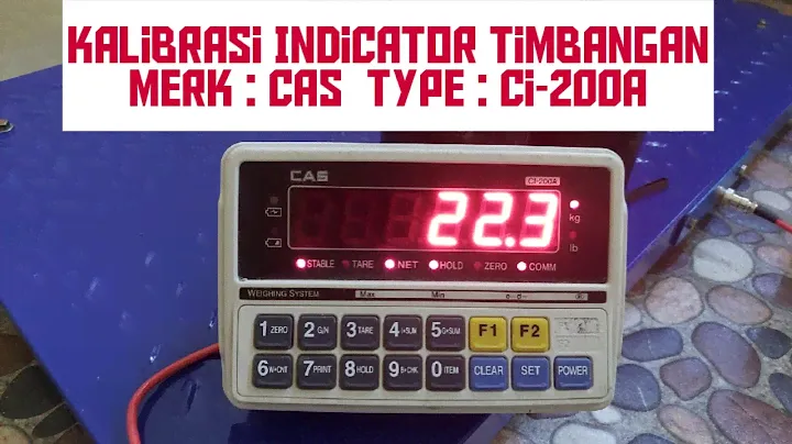 Kalibrasi Indicator Timbangan merk : CAS  Type : CI-200A